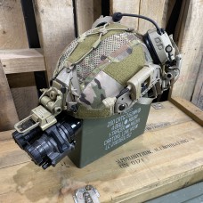 Nocturnality Gear Elbit Milspec Dual WP PVS14 W/ OpsCore FAST SF Ballistic Helmet